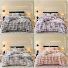 Load image into Gallery viewer, Sculpted Faux Fur Quilt Cover set