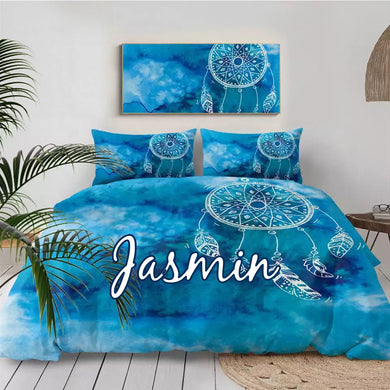 Customised Watercolor Dreamcatcher Quilt Cover Set