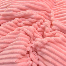 Load image into Gallery viewer, Soft Corduroy Velvet Fleece Quilt Cover Set - Pink Grey