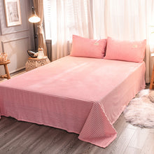 Load image into Gallery viewer, Soft Corduroy Velvet Fleece Quilt Cover Set - Soft Pink