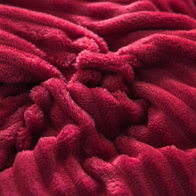 Load image into Gallery viewer, Soft Corduroy Velvet Fleece Quilt Cover Set - Red
