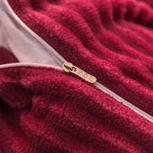 Load image into Gallery viewer, Soft Corduroy Velvet Fleece Quilt Cover Set - Red