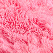 Load image into Gallery viewer, Fluffy Faux Mink &amp; Velvet Fleece Quilt Cover Set - Pink white