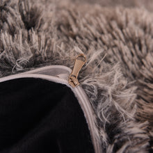 Load image into Gallery viewer, Fluffy Faux Mink &amp; Velvet Fleece Quilt Cover Set - Black white