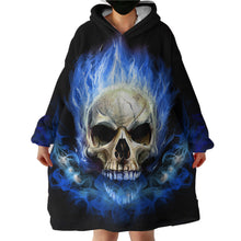 Load image into Gallery viewer, Blanket Hoodie - Flame Skull (Made to Order)
