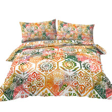Load image into Gallery viewer, Mandala Quilt Cover Set - Summer Days