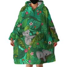 Load image into Gallery viewer, Blanket Hoodie - Koala Forrest  (Made to Order)