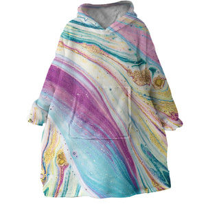 Blanket Hoodie - Marble Rainbow (Made to Order)