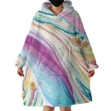 Load image into Gallery viewer, Blanket Hoodie - Marble Rainbow (Made to Order)