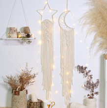 Load image into Gallery viewer, Macrame Dream Catcher - Star or Moon