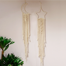 Load image into Gallery viewer, Macrame Dream Catcher - Star or Moon