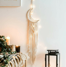Load image into Gallery viewer, Macrame Dream Catcher - Star or Moon