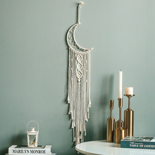 Load image into Gallery viewer, Macrame Dream Catcher - Star or Moon