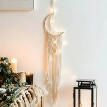 Load image into Gallery viewer, Macrame Dream Catcher - Star or Moon