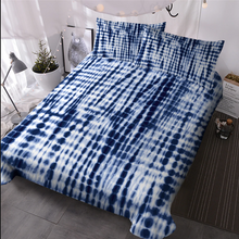 Load image into Gallery viewer, Rainbow Blue Tie Dye Quilt Cover Bedding Set