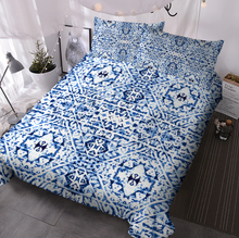 Load image into Gallery viewer, Rainbow Blue Tie Dye Quilt Cover Bedding Set