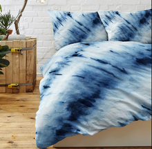 Load image into Gallery viewer, Rainbow Blue Tie Dye Quilt Cover Bedding Set