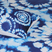 Load image into Gallery viewer, Rainbow Blue Tie Dye Quilt Cover Bedding Set