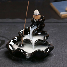 Load image into Gallery viewer, Lotus Shaped Backflow Incense Burner