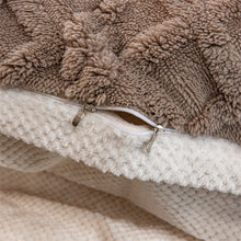 Load image into Gallery viewer, Pineapple Fleece Quilt Cover Set - Coffee