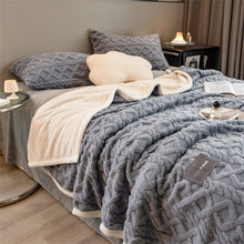 Load image into Gallery viewer, Pineapple Fleece Blanket - Grey