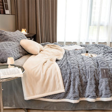 Load image into Gallery viewer, Pineapple Fleece Blanket - Grey