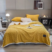 Load image into Gallery viewer, Pineapple Fleece Blanket - Yellow