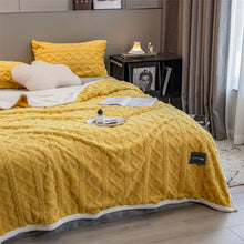 Load image into Gallery viewer, Pineapple Fleece Blanket - Yellow
