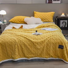 Load image into Gallery viewer, Pineapple Fleece Blanket - Yellow