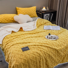 Load image into Gallery viewer, Pineapple Fleece Blanket - Yellow