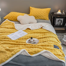 Load image into Gallery viewer, Pineapple Fleece Blanket - Yellow