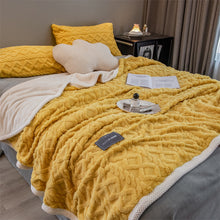 Load image into Gallery viewer, Pineapple Fleece Blanket - Yellow