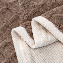 Load image into Gallery viewer, Pineapple Fleece Blanket - Coffee