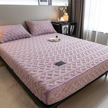 Load image into Gallery viewer, Pineapple Fleece Fitted Sheet - Purple