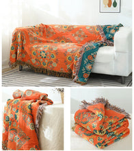 Load image into Gallery viewer, Cotton Queen Bedcover Sofa Blanket
