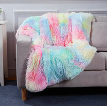 Load image into Gallery viewer, Rainbow Fluffy Blanket