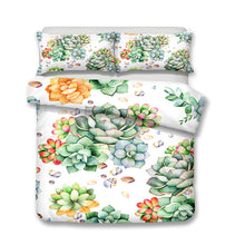 Load image into Gallery viewer, Succulents Duvet Cover Set