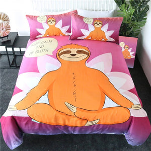 Customised Sloth Quilt Cover Set