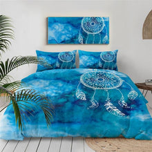 Load image into Gallery viewer, Mandala Quilt Cover Set - Watercolor Dreamcatcher