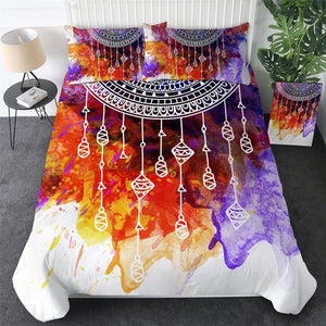 Mandala Quilt Cover Set - Watercolor Dreamcatcher