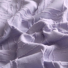 Load image into Gallery viewer, Luxury 100% Cotton Clipping Diamond 4pcs Bedding Set - Violet Pink