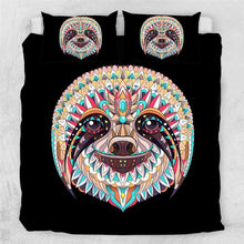 Load image into Gallery viewer, Mandala Quilt Cover Set- Sloth