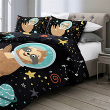 Load image into Gallery viewer, Customised Sloth Quilt Cover Set