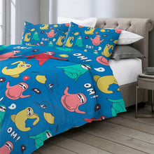 Load image into Gallery viewer, Customised Sloth Quilt Cover Set