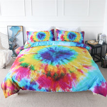 Load image into Gallery viewer, Rainbow Tie Dye Quilt Cover Bedding Set