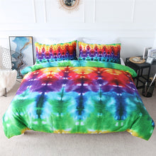 Load image into Gallery viewer, Rainbow Tie Dye Quilt Cover Bedding Set