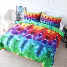 Load image into Gallery viewer, Rainbow Tie Dye Quilt Cover Bedding Set