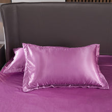 Load image into Gallery viewer, Satin Bedding Set - Deep Pink