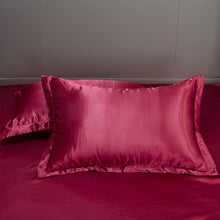 Load image into Gallery viewer, Satin Bedding Set - Burgundy