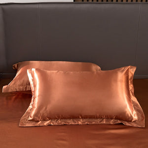 Satin Bedding Set - Rusty Gold